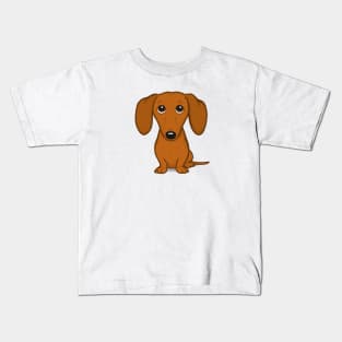Cute Cartoon Dachshund | Funny Wiener Dog Kids T-Shirt